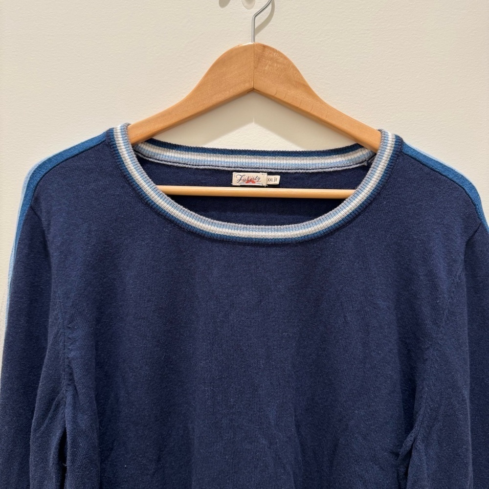 Faherty Women’s Vintage Surf Sweater Cotton/Cashmere in stripe blue
Size XXL - Picture 7 of 11